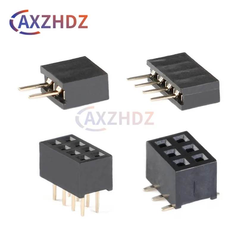 20PCS 2.0 มม.หญิง Header DIP SMD PCB Connector 2P 3P 4P 5P 6P 7P 8P 9P 10P 12P 14P 15P 16P 20P 25P 3