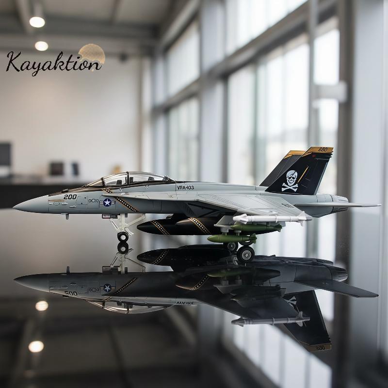 Kayaktion 1:72 Scale F18 Grumman Tomcat Replica VF103 Super Hornet Fighter Jet สําหรับตกแต่งบ้านสําน