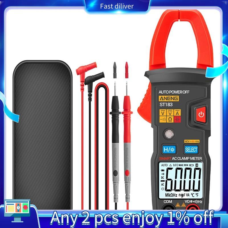 ST183 Digital Clamp Meter 6000 นับ CLAMP Meter True RMS มัลติมิเตอร์ AC DC แรงดันไฟฟ้าเครื่องทดสอบคว