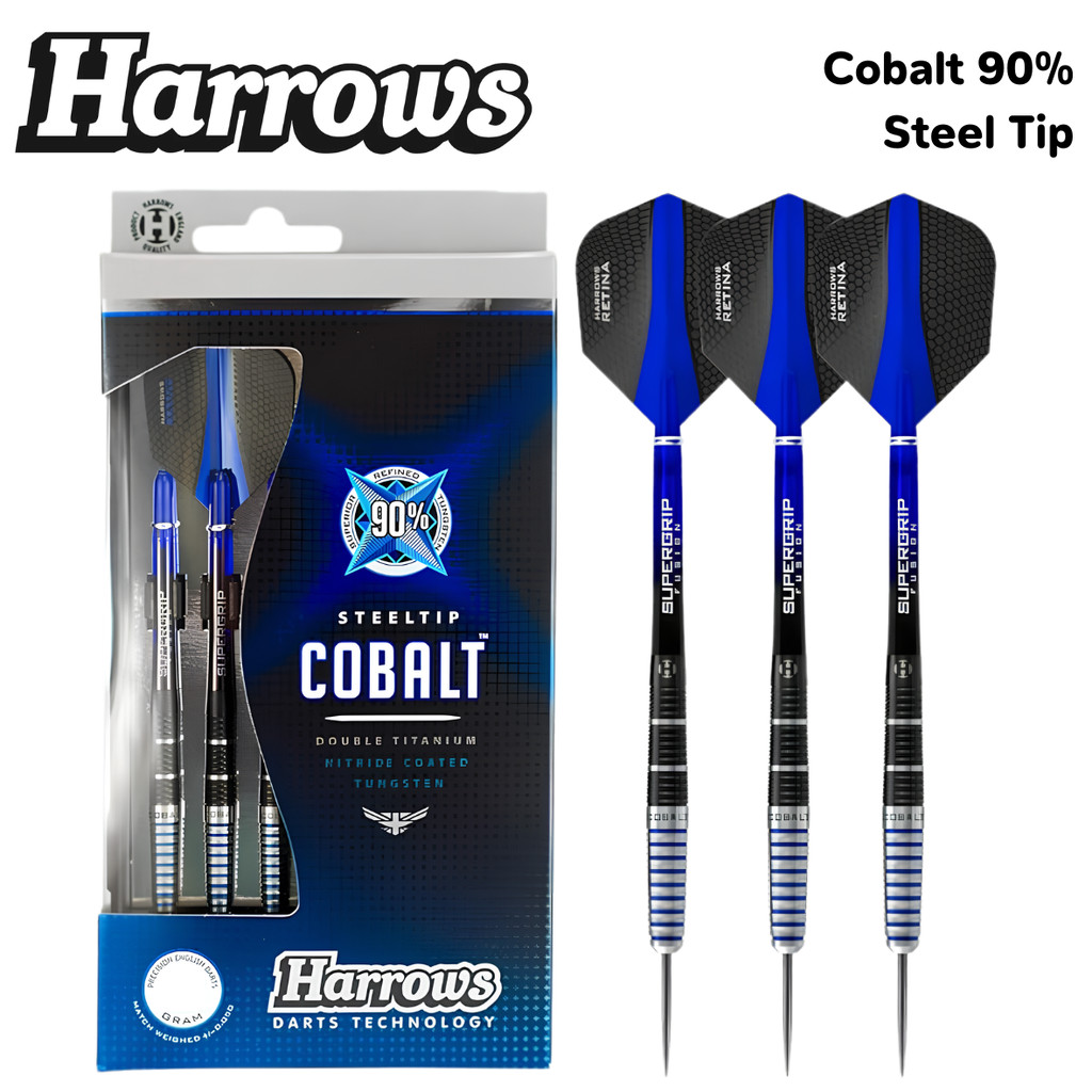 ลูกดอกปาเป้า Harrows Cobalt 90%Tungsten Steel Darts