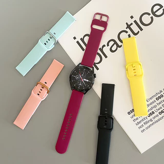 สายซิลิโคนกีฬา 20 มม. / 22 มม. for Redmi Watch 5 Active/5 Lite/Samsung Galaxy Watch/Huawei/Amazfit Bip 6/Garmin/Xiaomi