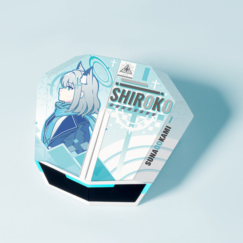 Blue Archive TWS หูฟังบลูทูธ Custom Voice Prompt หูฟังชนิดใส่ในหูสําหรับ Hina, Shiroko, Hoshino FIS4
