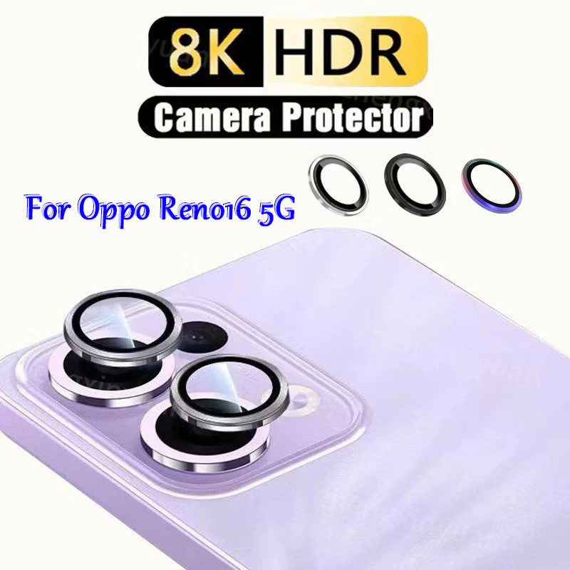 ฟิล์มกันรอย แบบเต็มเลนส์ สําหรับ Oppo Reno16 5G Reno16F Reno16Pro 9H นิรภัยใสฟิล์มกันรอยกล้อง 068