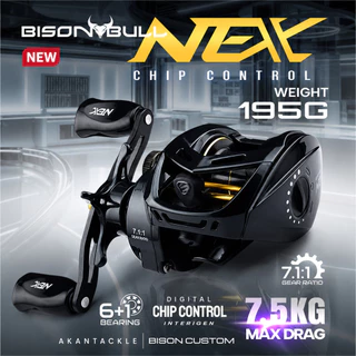 รอกหยดน้ำ BISON NEX [ระบบ DC มีไฟ] คุมฟู่ กำลังเบรกสูงสุด 7.5KG มีใบรับประกันในกล่อง