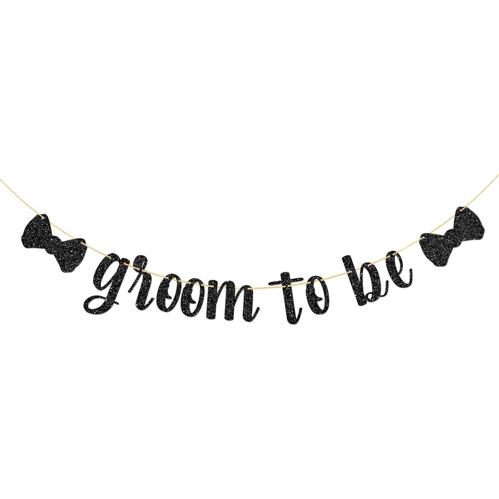 MonMon & Craft Groom to Be Banner, Men Wedding/Future Groom/Wedding Shower/Bachelor Party Bunting อุ