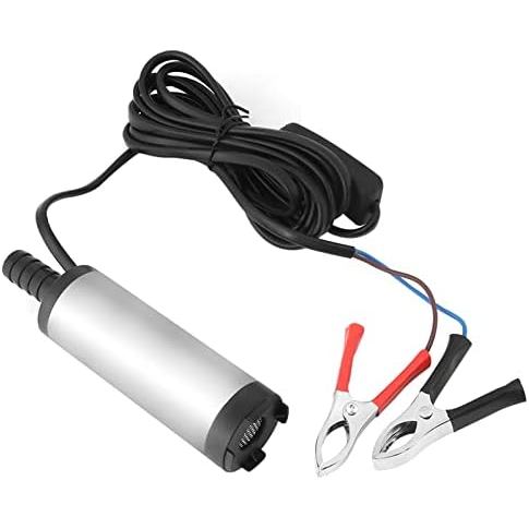 12V 3.8 ซม.12L/นาทีสแตนเลส Submersible ปั๊ม Discharge น้ําน้ํามันก๊าดเติมน้ํามันเครื่องมือ 8500r/m