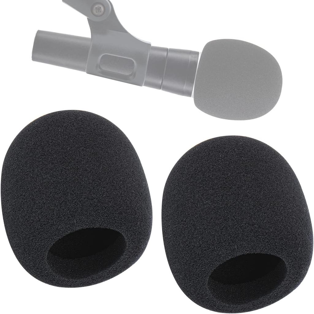 2 แพ็คไมโครโฟนไมโครโฟนโฟมสําหรับ Shure SM58 SM57, Professional Mic Windscreen Pop Filter, หนา High-D