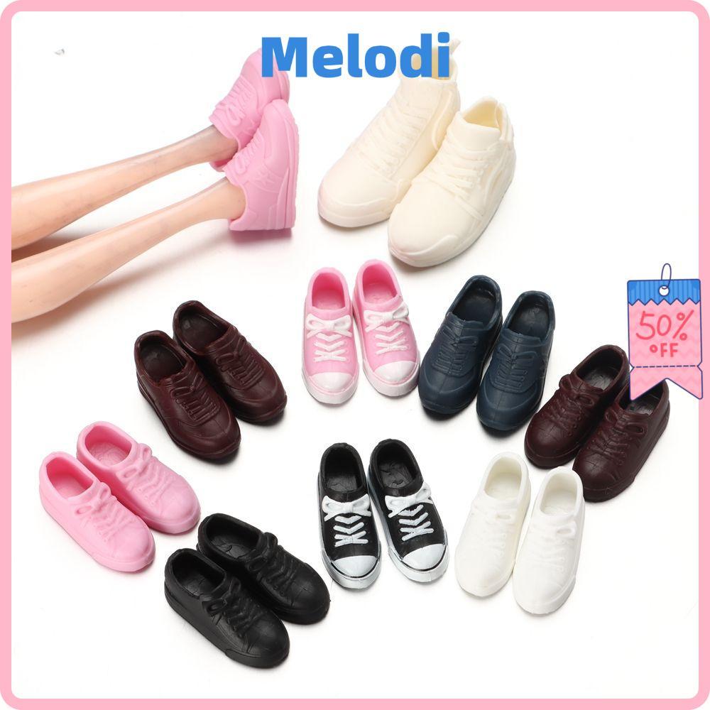 MELODI ตุ๊กตาแฟชั่นรองเท้าอุปกรณ์เสริมสําหรับ 16 ซม.ตุ๊กตาความยาวเท้า 2 ~ 3.5 ซม.รองเท้า PVC