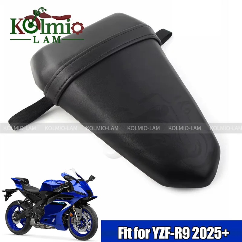 Fit สําหรับ YAMAHA 2025 YZF-R9 YZF R9 รถจักรยานยนต์ที่นั่งด้านหลังผู้โดยสารเบาะ Pillion Pad สีดํา YZ