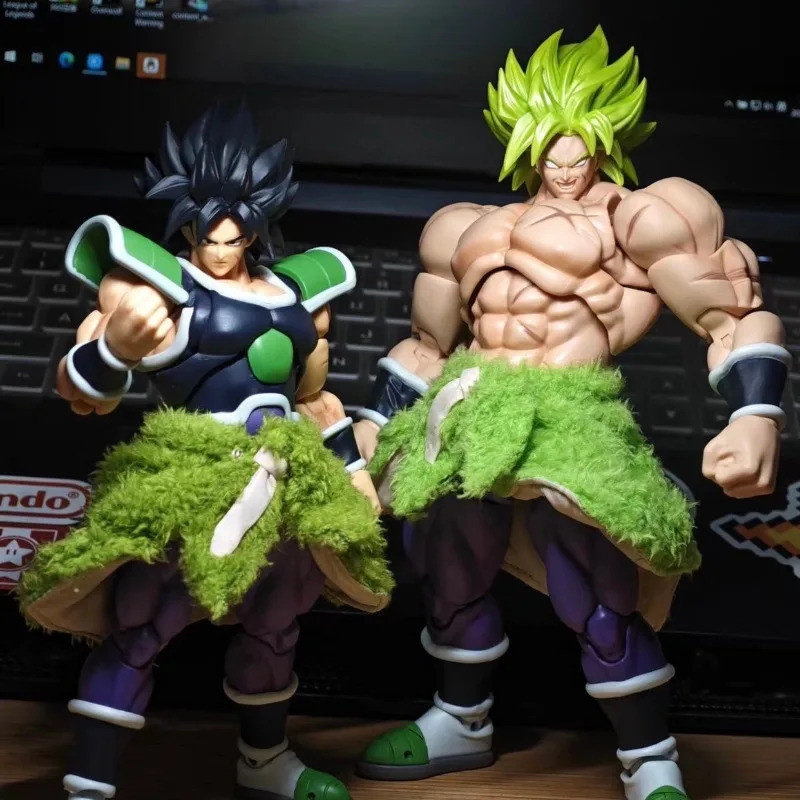 1/12 Scale Broly กระโปรงสีเขียว Hem Dragon Ball Super Saiyan Broly กระโปรงเสื้อผ้าอะนิเมะ Shf ตัวเลข