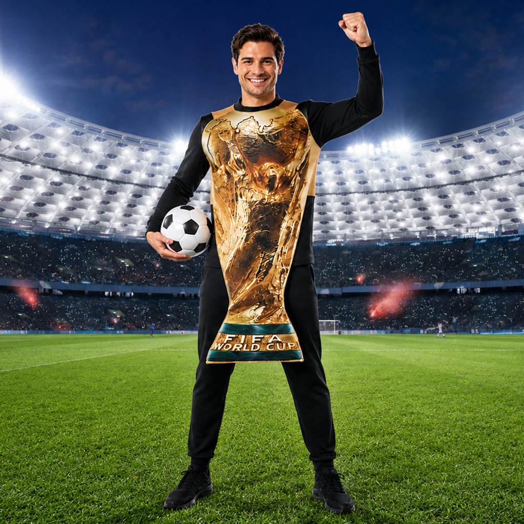 26 Meijiamo World Cup Game Playing Suit Ball Fan Game Props Hercules Cup cos Party Suit