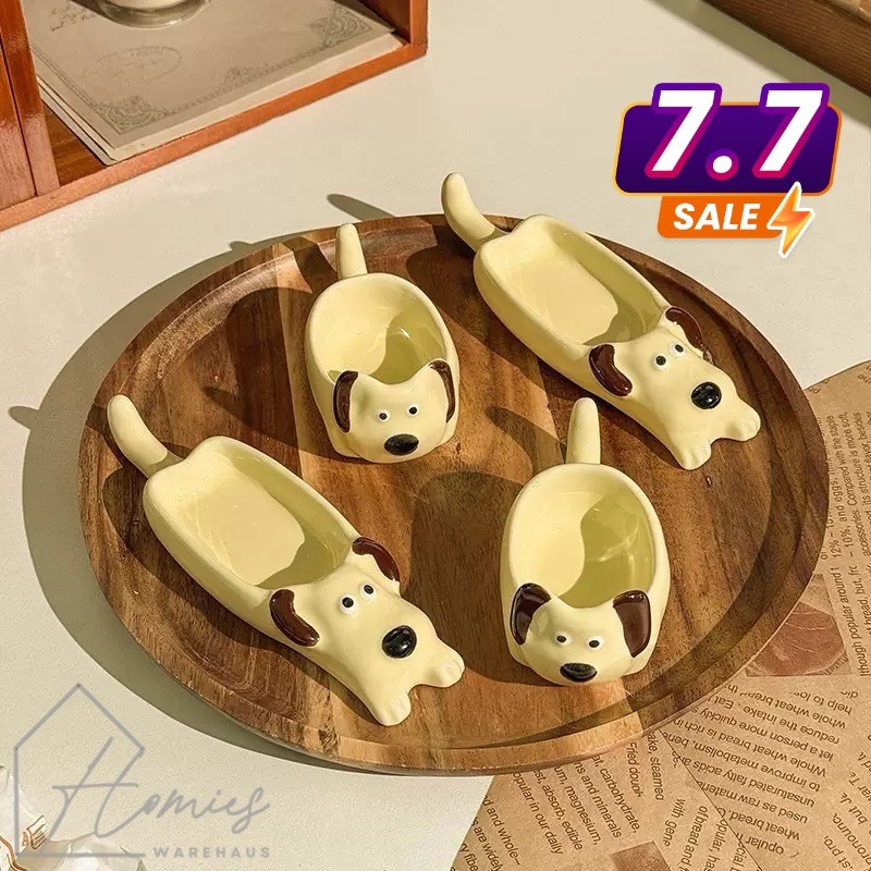 【พร้อมส่ง】🍽️ ถ้วยน้ำจิ้ม เซรามิก ลายผลไม้ มีขา อย่างดี คุณภาพสูง สุดคิ้วท์ สไตล์เกาหลี คาเฟ่ ถ้วยอาหารแฮมเตอร์