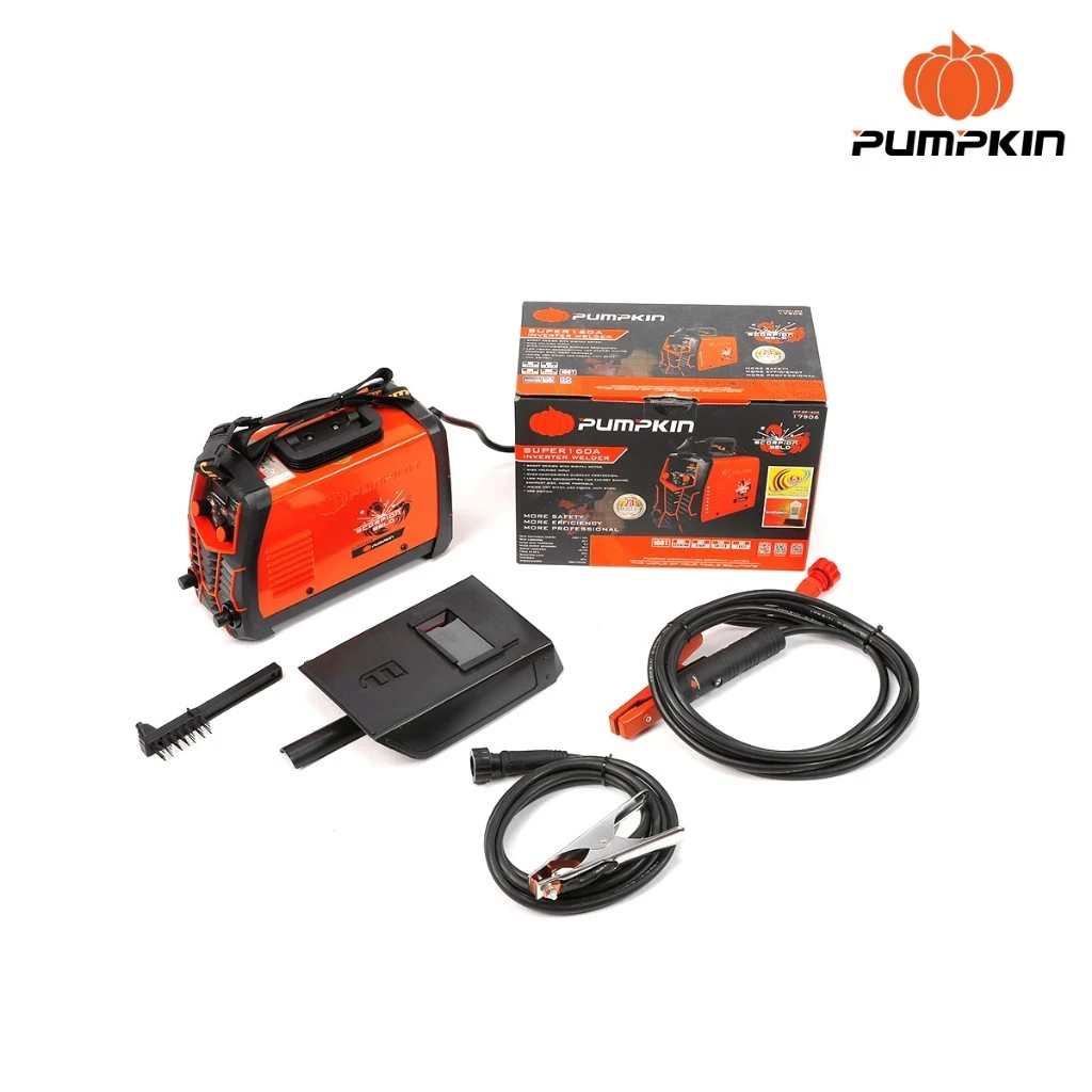 PUMPKIN ตู้เชื่อม IGBT รุ่น PTT-SP160A รหัส 17906 ตู้เชื่อมอินเวอร์เตอร์ กำลังไฟ 6.5 KVA เครื่องเชื่อม