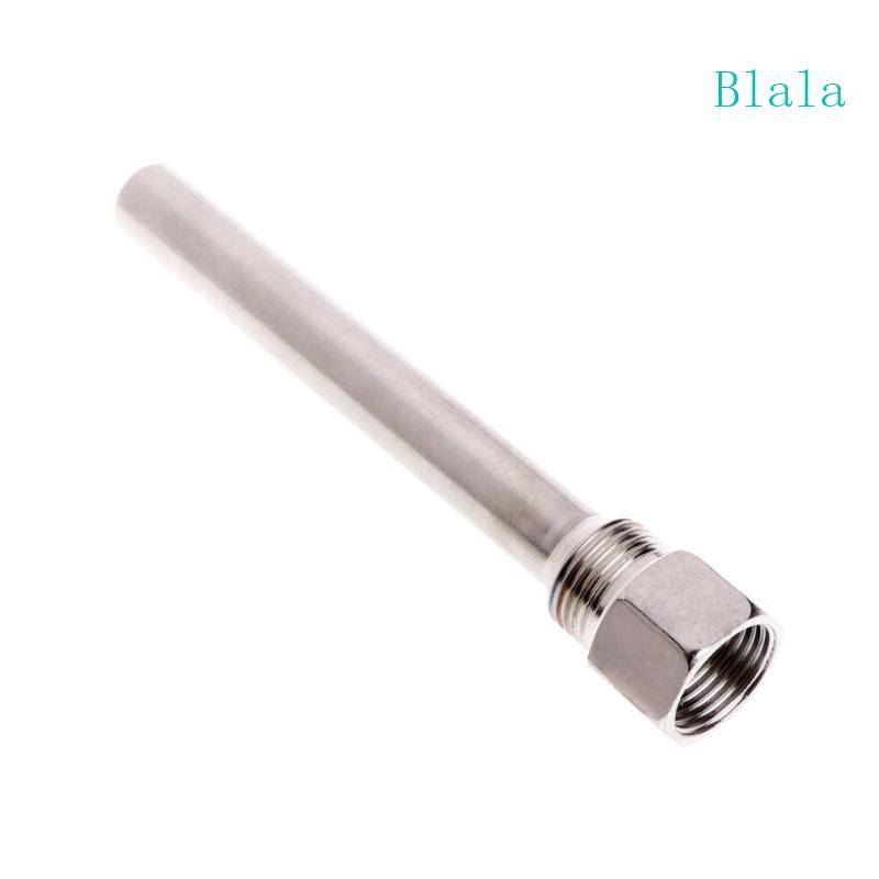 Blala ทนทาน Thermowell 304 สแตนเลส 1 2 BSP G Thread OD6mm Immersion Sleeve Pocket ใช้งานร่วมกับอุณหภ