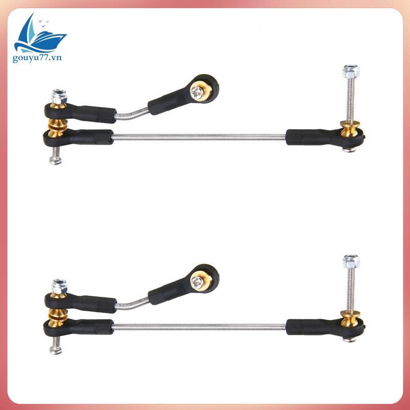 2 ชุดพวงมาลัย Link Servo Link Rod พวงมาลัยสําหรับ C14 C24 C34 B1 B14 B24 B16 B36 1/16 RC รถอะไหล่