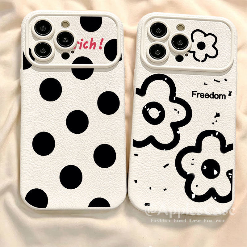 เคสโทรศัพท์น่ารักรูปแบบ Big Dot สําหรับ iPhone 16 15 14 13 12 11 Pro Max X Xr Xs Max 7 8 Plus SE2020