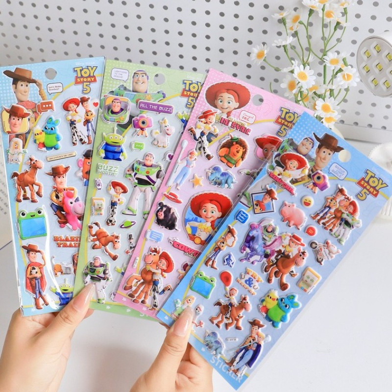 1PCS Toy Story 5 Series สติกเกอร์โฟม/สติกเกอร์ขนม Creative 3D สามมิติสติกเกอร์ตกแต่งเด็ก DIY บัญชี