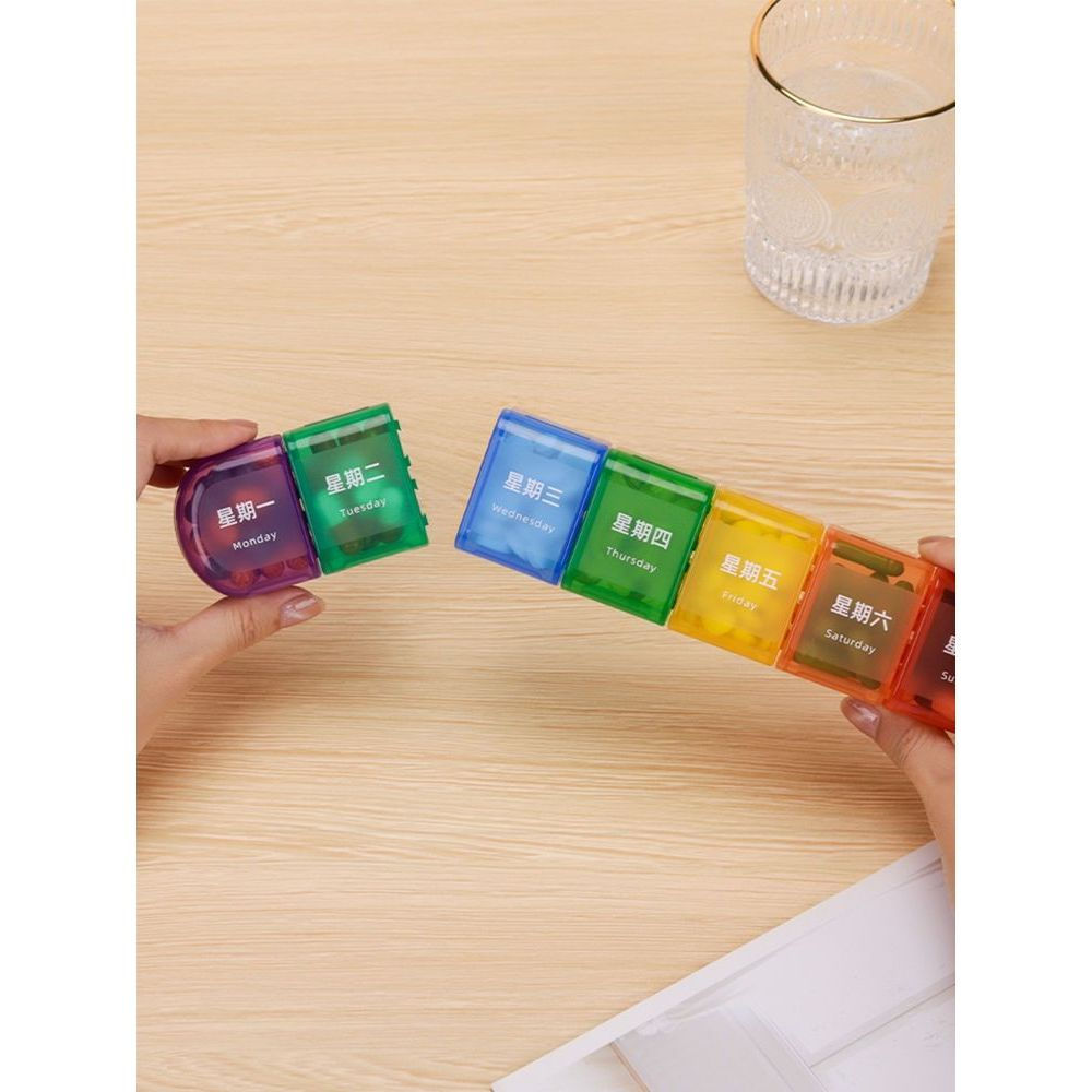 精品收纳盒可11y \nMini Box7Tianyi Week Portable Dispensing Device7The GDC Health Products are divided into