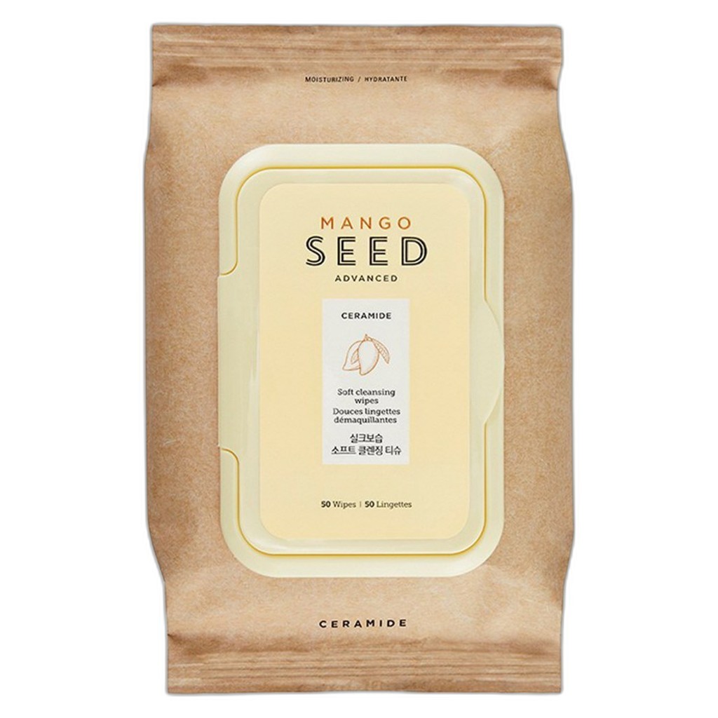 [thefaceshop] Mango Seed Silk Moisture Cleansing Wipes, 50 แผ่น, 1 ชิ้น / เกาหลี Cleansing Wipes by 