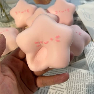 Squishy จําลองเค้กสีชมพูของเล่นบีบ Fidgets ของเล่นช้า Rising Squishy ความวิตกกังวล Antistress Squishy ของขวัญเด็ก
