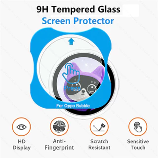 1-3PCS ติดตั้งง่ายกระจกนิรภัยสําหรับ Oppo Bubble Premium Screen Protector สําหรับ Oppo Bubble กระจกป้องกัน