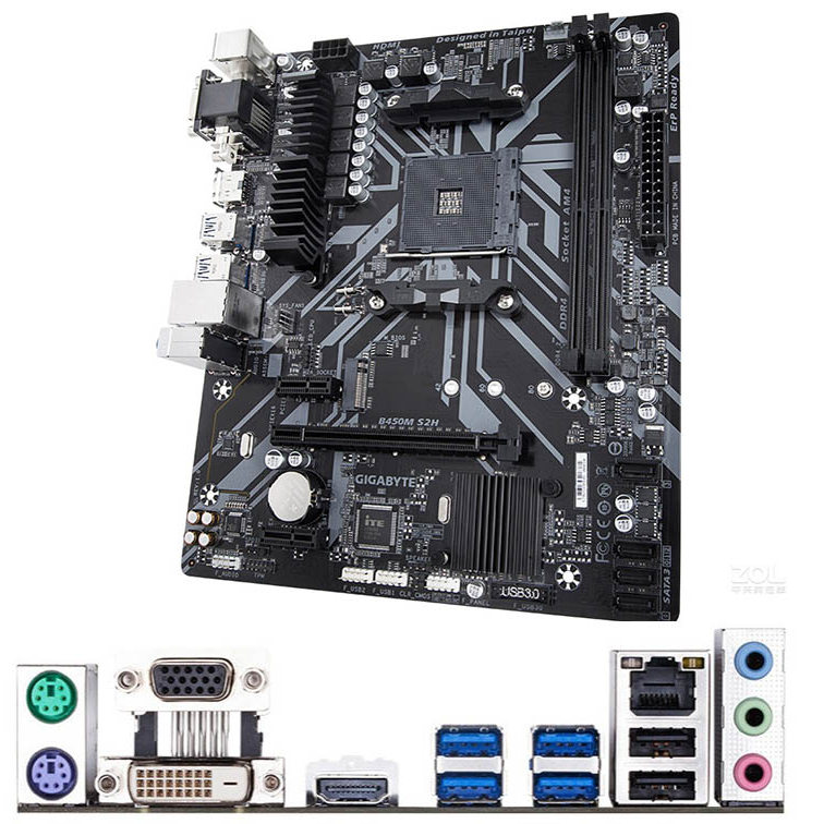 เมนบอร์ด Gigabyte/Gigabyte B450M B350B550A520 หน่วยความจํา M.2 ความเร็วเต็ม 4200+
