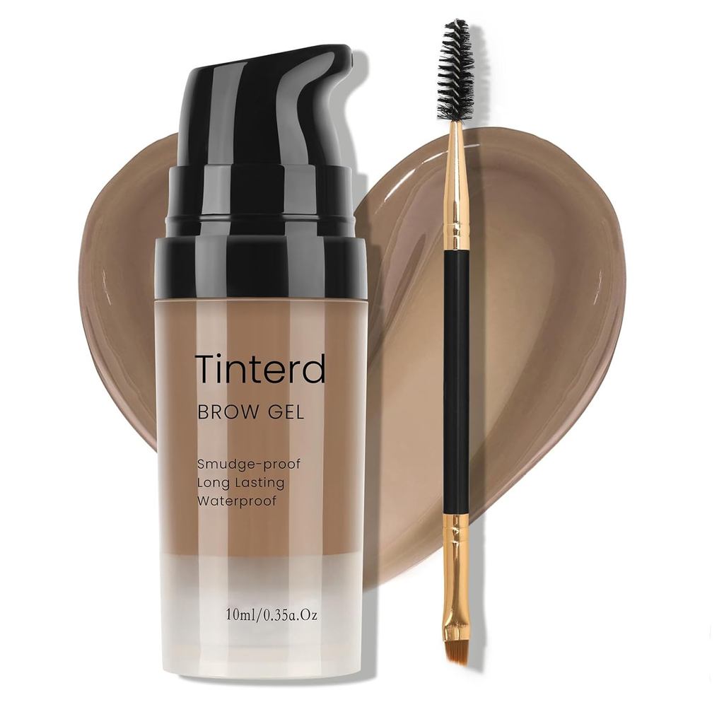 ใหม่ 3D EyebrowGelKitWithBrushSmudge-proof Waterproof Long Lasting EyebrowGelWithEyelashStencilsforS
