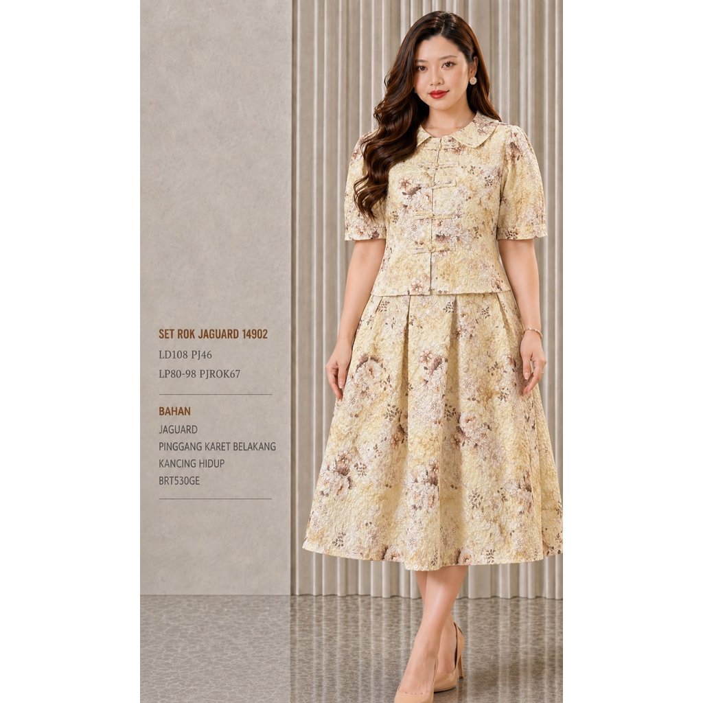 RK4L JAGUARD SKIRT SET 14902 530GRAM BESTSELLER