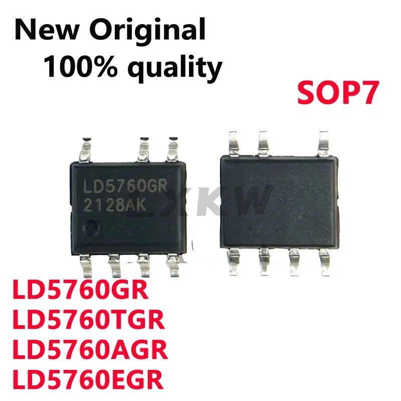 5PCS LD5760GR LD5760TGR LD5760AGR LD5760EGR LD5762PGR SOP7 แหล่งพลังงานชิปในสต็อกขายส่ง