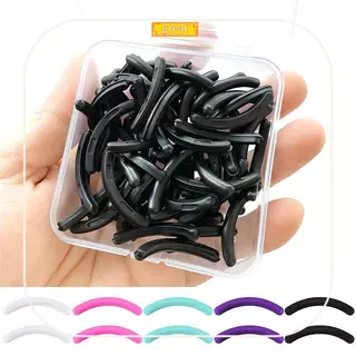 SPING ขนตาสี Curler เปลี่ยนยาง 30 ชิ้น/กล่อง Bla สีขาวสีฟ้ายืดหยุ่น Eyelash Curler เปลี่ยนแถบยางอุปกรณ์เสริม DDC
