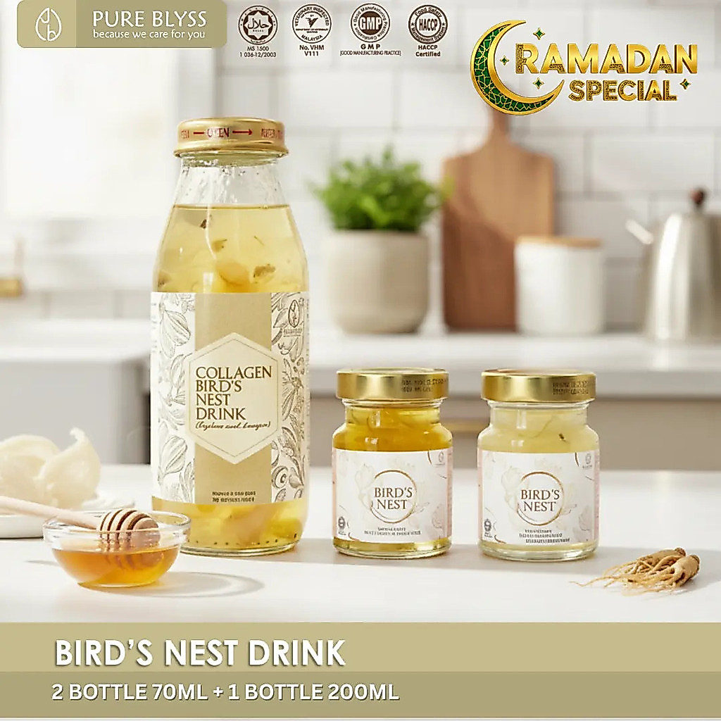 [Raya Special] Pure Blyss Bird Nest + Collagen Set – 2x70ml + 1x200ml (Random Flavour) |   เครื่องดื