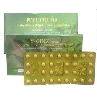 Y-Gink Ginkgo Biloba วาย กิง ใบแป๊ะก๊วยสกัด 30 เม็ด [6 กล่อง] HH 7201 ตัวช่วยคนทำงานและวัยเรียน