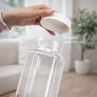 Naikrua ขวดน้ำพลาสติก 3 ชิ้น ความจุ 1,400 มล. มีสเกลบอกปริมาตร ขวดน้ำ Water Bottle