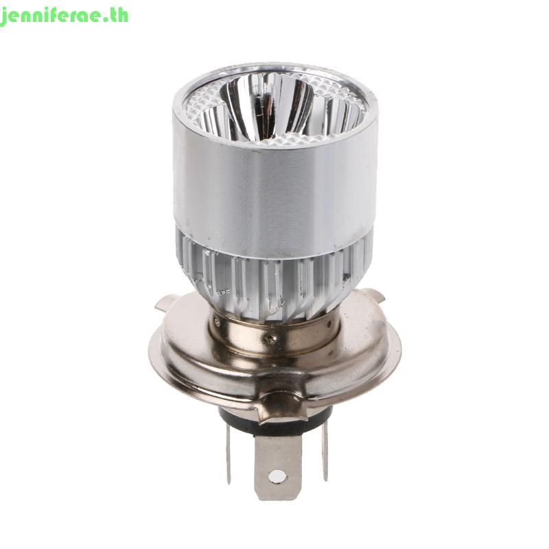 Jenniferae ไฟหน้ารถจักรยานยนต์ 3 LED H4 หลอดไฟ Hi Lo Beam 12-80V LED ไฟหน้ารถมอเตอร์ไซด์
