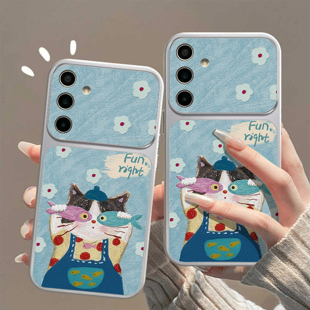 เคสโทรศัพท์หนังเทียมสำหรับ for Samsung A55/A56/S24 Ultra/S25 Ultra/A07/A54/S25 FE/A17 4G & A17 5G/A57/A07 4G &A07 5G/A54