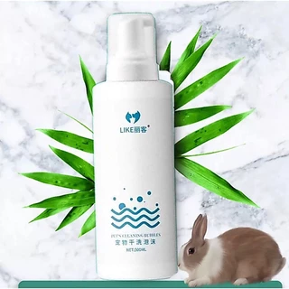 Rabbit Foam500MLโฟมอาบแห้ง แชมพูอาบแห้งกระต่าย สัตว์เล็ก สูตรอ่อนโยน กลิ่นหอมขนสวยดับกลิ่นเลียขนได้จากน้ำแร่ธาตุธรรมชาติ