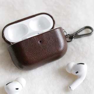 High-end หนังน้ํามันสําหรับ Airpods Pro2 3 Airpods 3rd 4 2 1 หูฟังบลูทูธพร้อมหัวเข็มขัดโลหะ