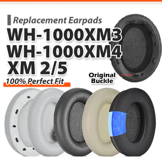 เปลี่ยนแผ่นรองหูฟังสําหรับ WH-1000XM3/XM4/XM5 หนังนุ่มหูฟังแถบคาดศีรษะฝาครอบ Earpads Ear pads Earpbuff Ear Cushion