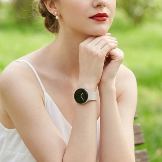 No Gaps Two Tone สายซิลิโคนซิลิโคนสําหรับ Samsung Galaxy Watch 9/8 40 มม.44 มม.นาฬิกา 8 คลาสสิก 46 มม.สายรัดข้อมือ