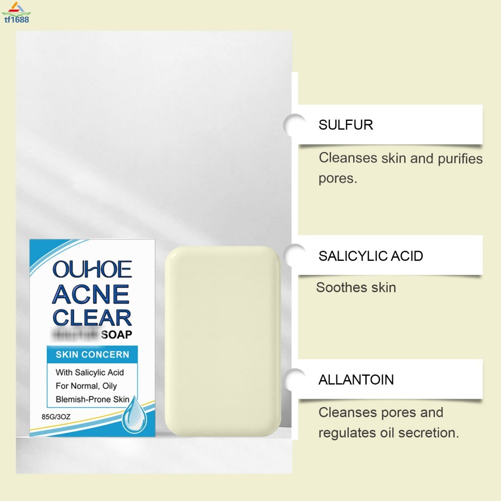 85G Mild Moisturizing Body Bar Soap ทําความสะอาดรูขุมขนอย่างล้ําลึกสําหรับทุกสภาพผิว
