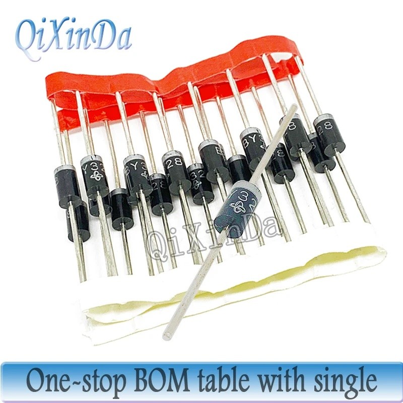 20 ชิ้น/ล็อต BY228 BY228GP BY328 BY328GP DO-27 Fast recovery วงจรเรียงกระแสไดโอดชิปในสต็อก CMIF