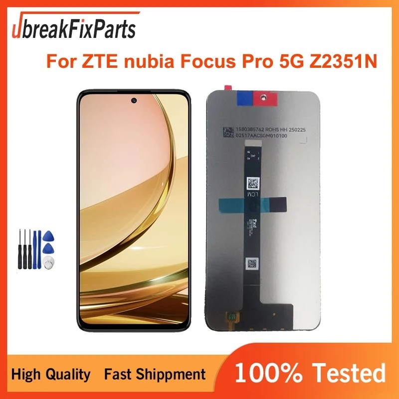 จอแสดงผล LCD หน้าจอสัมผัส Digitizer สําหรับ ZTE nubia Focus Pro 5G Z2351N เปลี่ยน