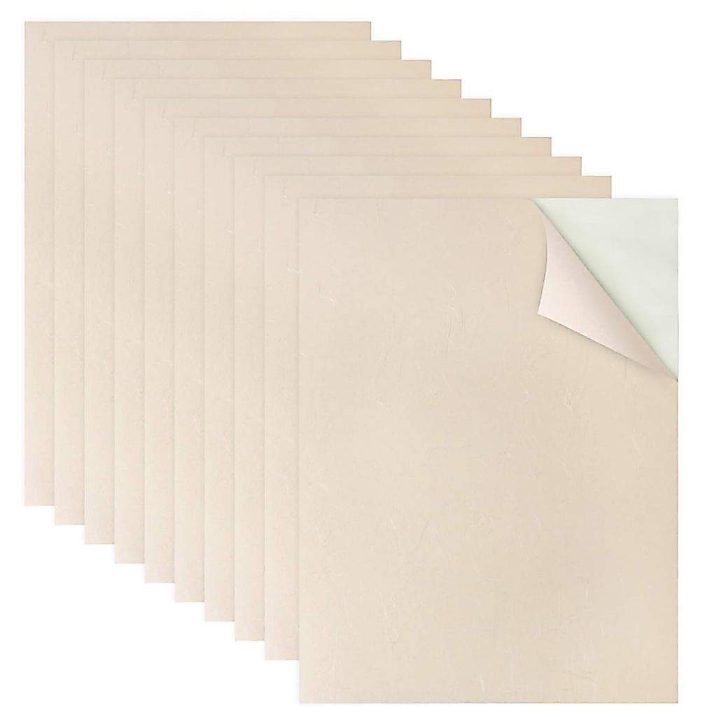 กระดาษวาชิ - Japanese Washi Paper Stickers for Inkjet Printing - A4 Size (10 Sheets) - Perfect for C