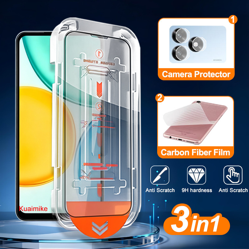 3-in-1 Honor X5d PlusกระจกนิรภัยใสสําหรับHonor X7d X8d X9d X5C X5b Plus X6b X7b X8b X6C X7C X8C X9C 