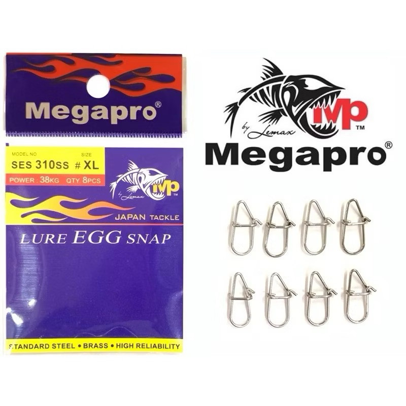 MEGAPRO SES 310SS LURE EGG SNAP SWIVEL