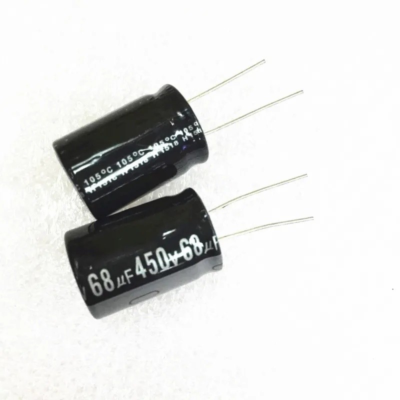 10 ชิ้น 450V 68UF 68uf450v ตัวเก็บประจุไฟฟ้า 18*25 มม.