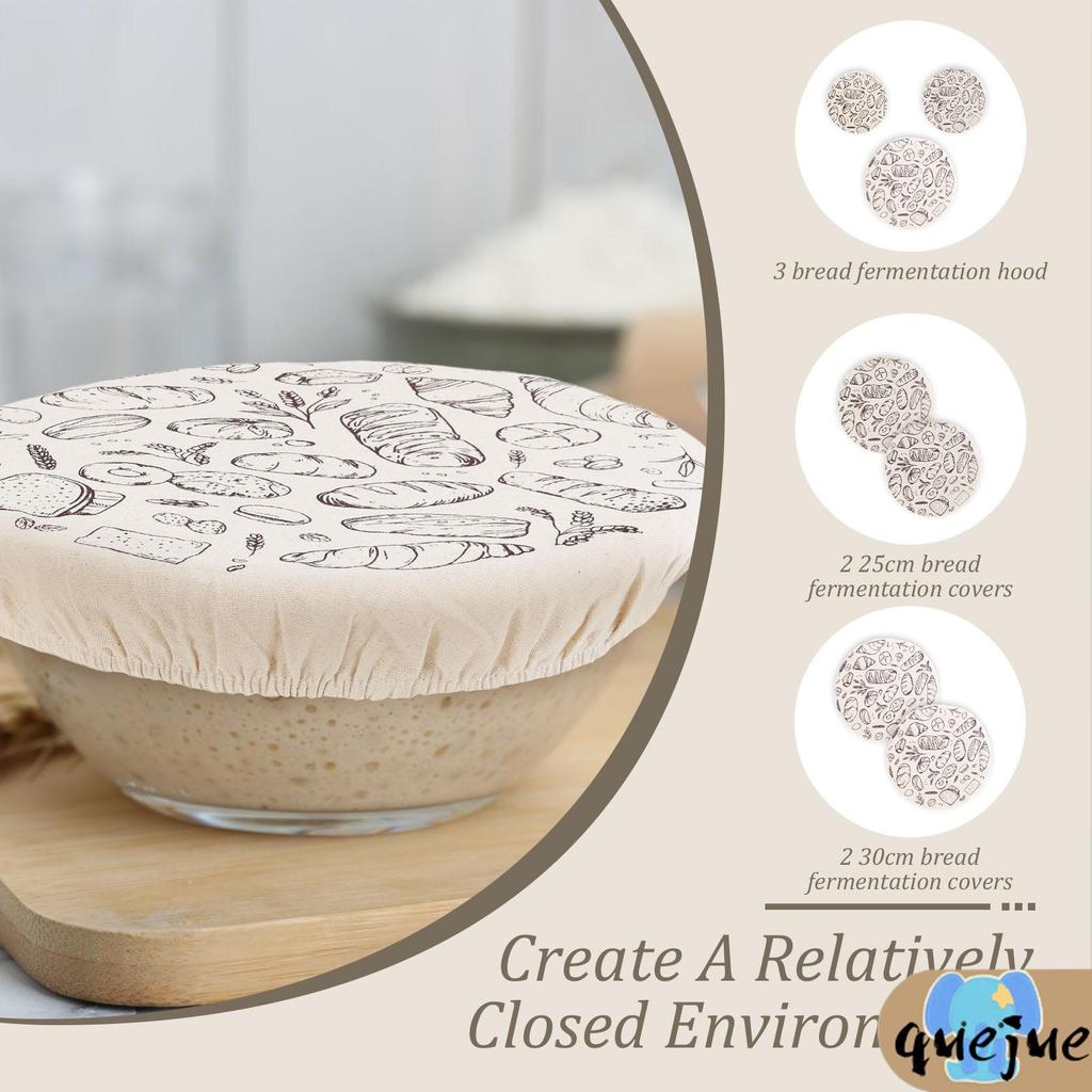 3 ชิ้นReusable Elastic Bread Proofing CoverสําหรับSourdough Rising Dough Sourd Bakingอุปกรณ์เสริม SHOPQJC4422