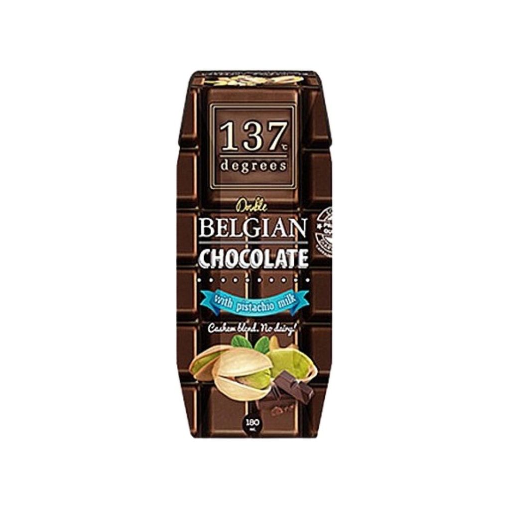 137ดีกรี นมพิสตาชิโอสูตรดับเบิ้ลช็อกโกแลตเบลเยียม 137 Pistachio Milk Double Choc 180ml.