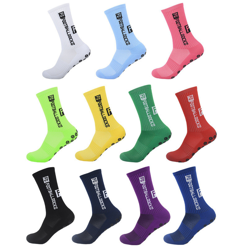 【Professional Football Socks】New anti-slip football socks FS model, basketball sports socks 【ถุงเท้า