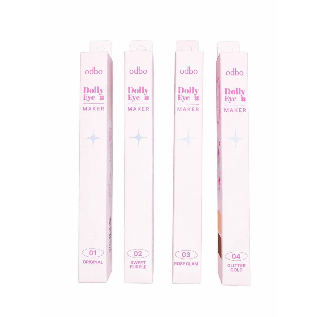 odbo Dolly Eye Maker ดอลลี่อายส์ 2 in 1 ไฮไลต์แน่นตาโตเป็นประกายเนื้อนุ่มลื่น (OD2036)
